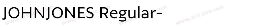 JOHNJONES Regular字体转换